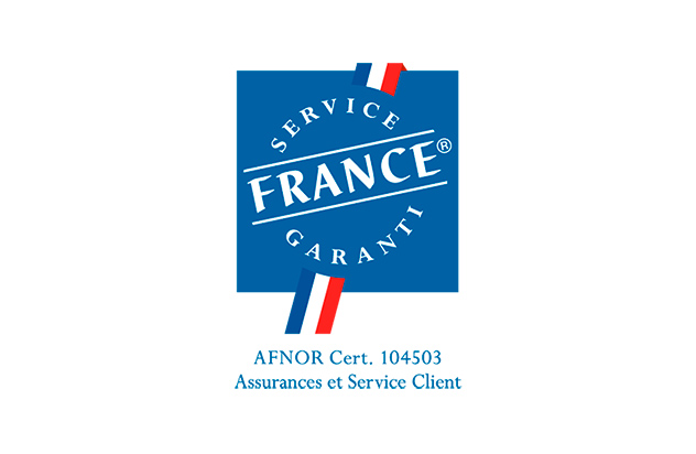 Service France® Garanti AFNOR Cert. 104503 Assurances et Service Client